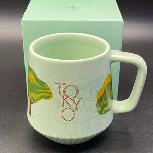 Starbucks Reserve Roastery Tokyo Microblend Pleated Mug Green Summer 355ml New